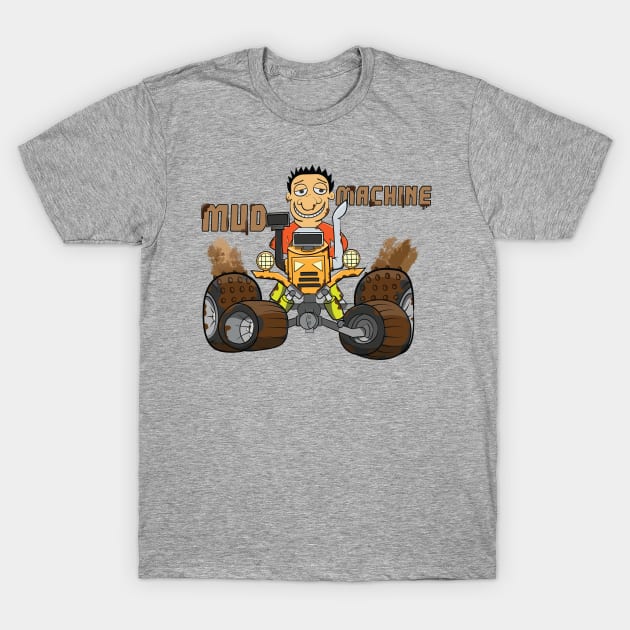 Orange Mud Machine T-Shirt by Dad n Son Designs